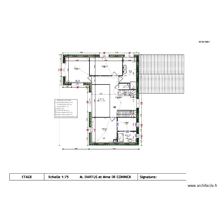 DARTUS ETAGE. Plan de 0 pièce et 0 m2