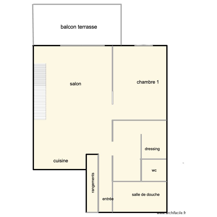 octroi. Plan de 3 pièces et 986 m2