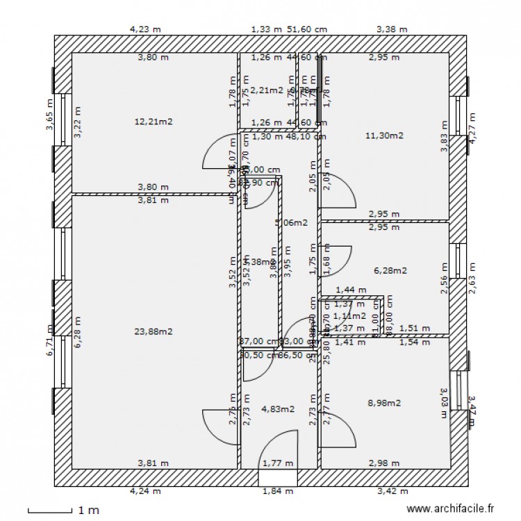 FALANCHERE RDC. Plan de 0 pièce et 0 m2