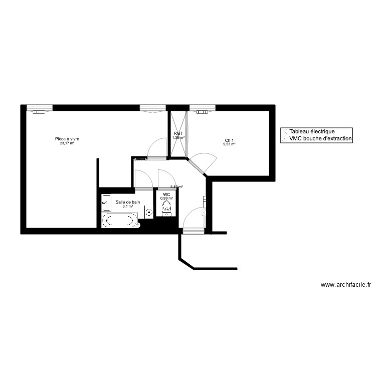 WERNER APPART N352. Plan de 0 pièce et 0 m2