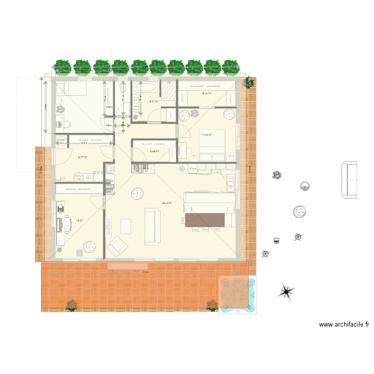 Maison Edgar. Plan de 0 pièce et 0 m2