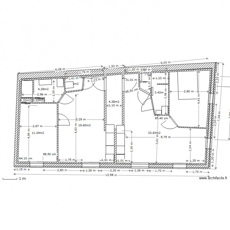 1 etage. Plan de 0 pièce et 0 m2