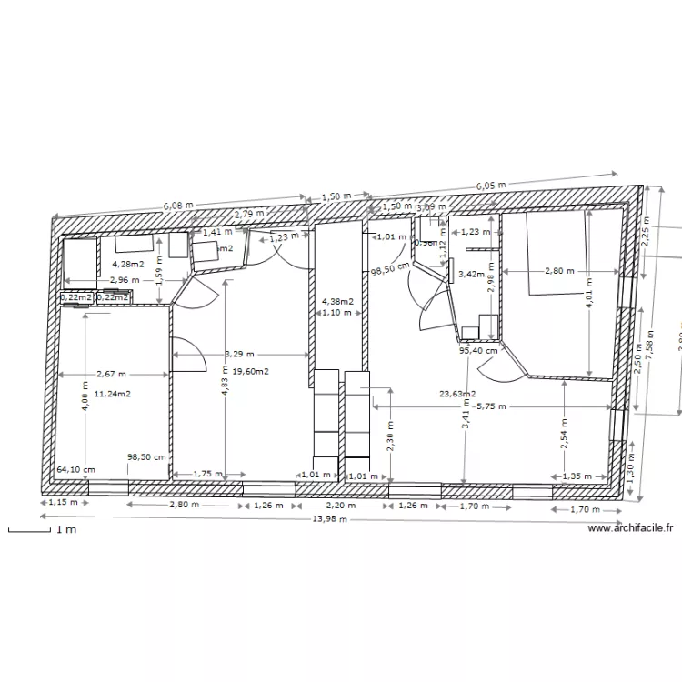 1 etage. Plan de 1 etage. Plan de