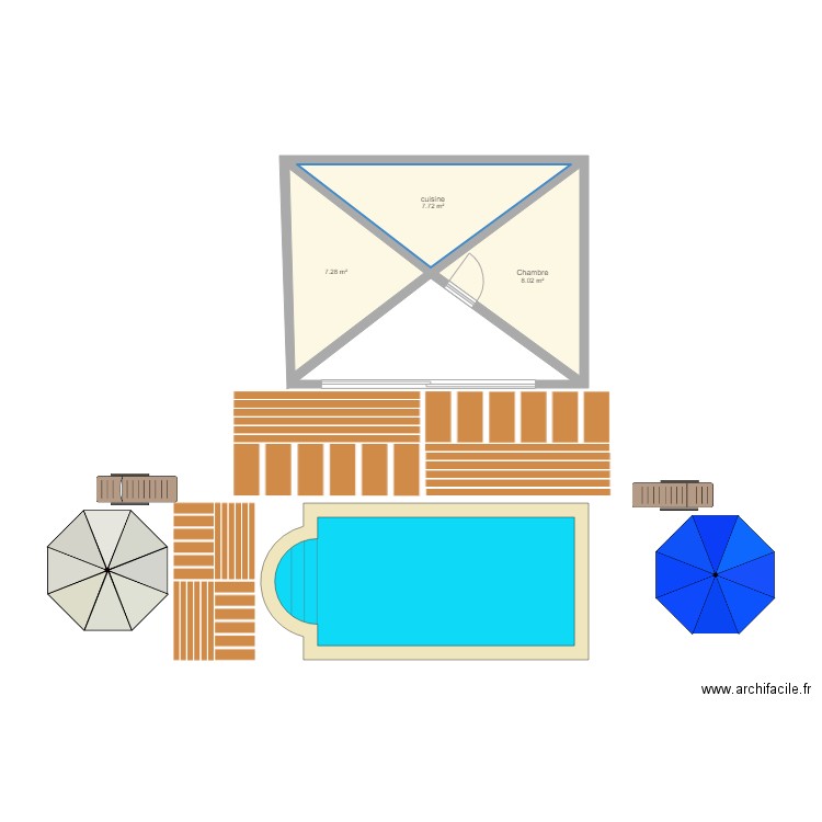 la future piscine ssp. Plan de 0 pièce et 0 m2