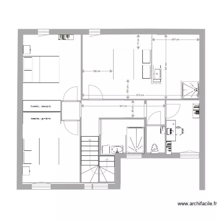 maison etage 4. Plan de 