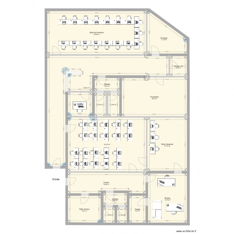 Plan actuel ABETIC GANHI. Plan de 0 pièce et 0 m2