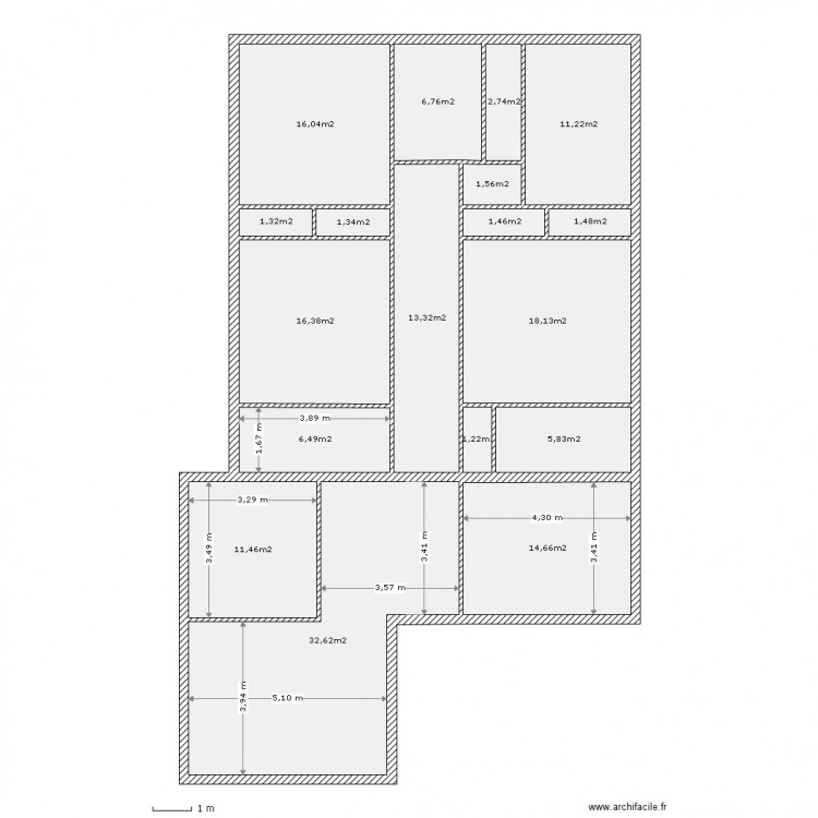 piece a vivre pm2. Plan de 0 pièce et 0 m2