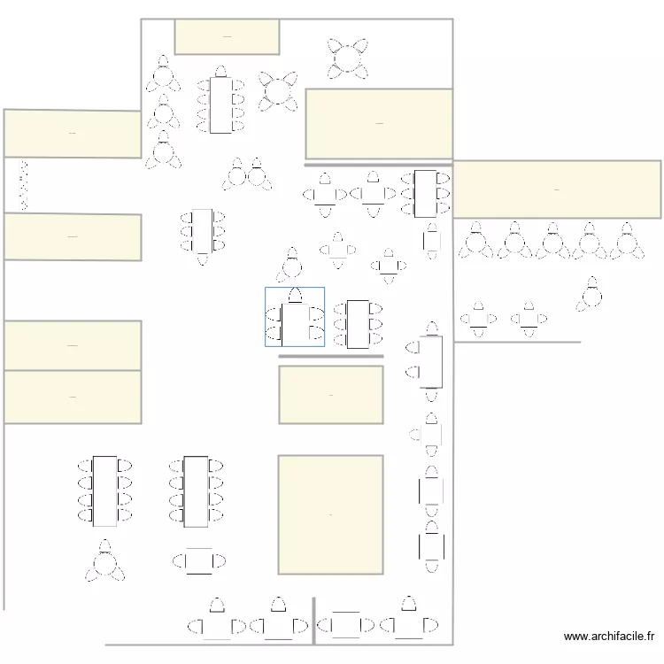 March&eacute; Friand. Plan de 