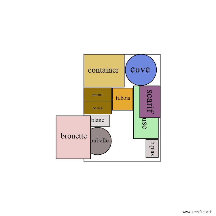 remorque. Plan de 0 pièce et 0 m2