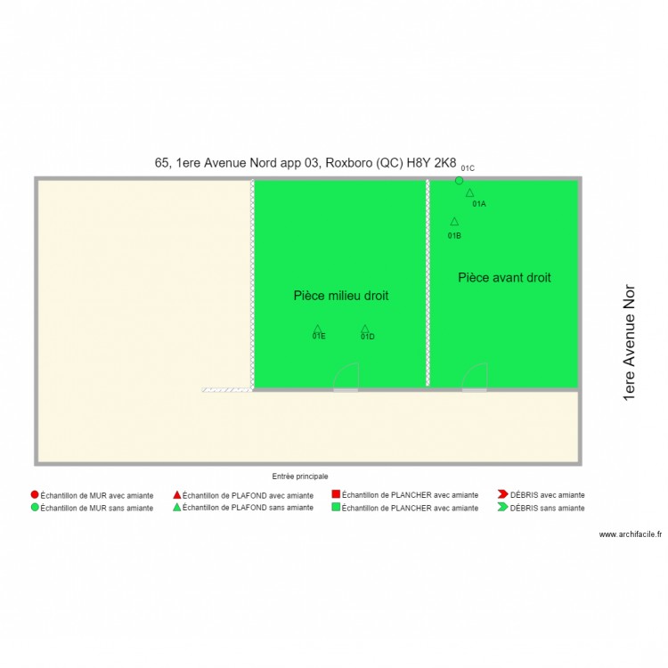 65 1ERE AVE ROXBORO. Plan de 0 pièce et 0 m2