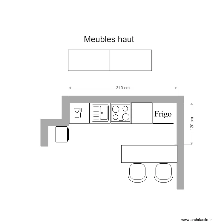 Cuisine SVI. Plan de 