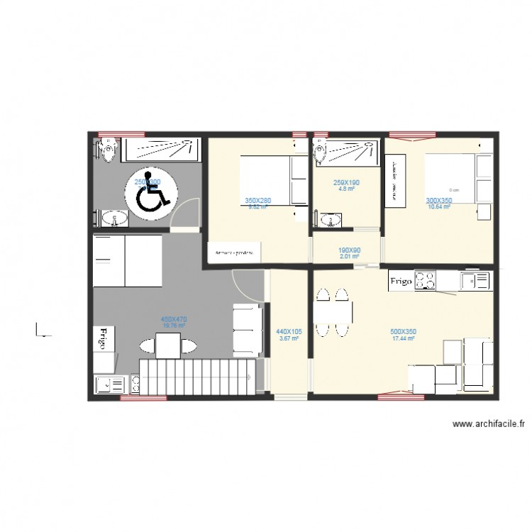 Batiment A coté jardin dernier Hand A Droite. Plan de 0 pièce et 0 m2