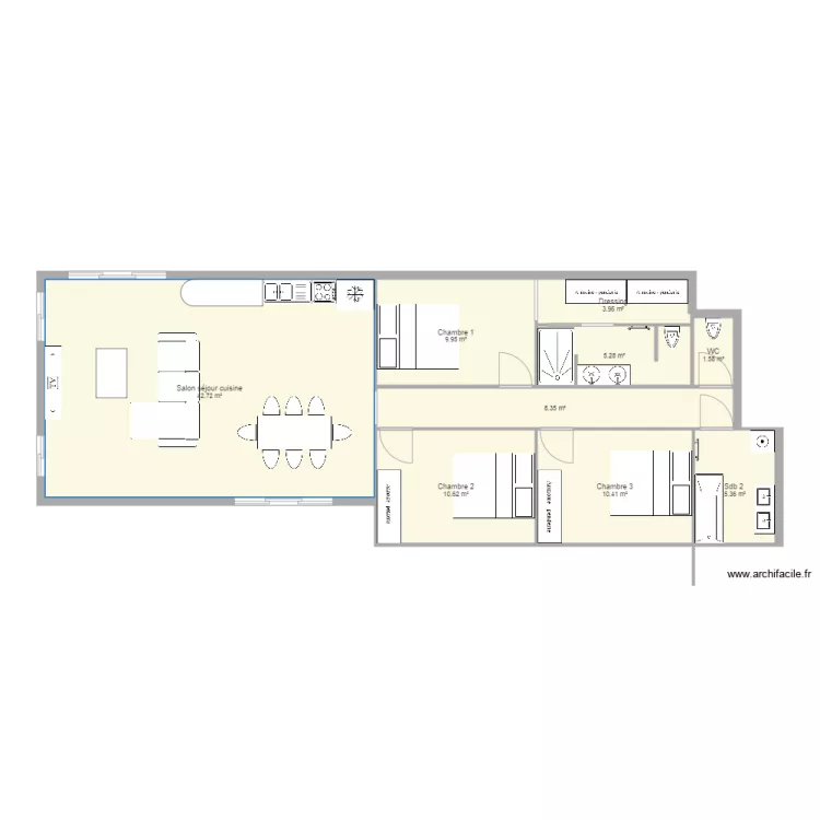 maison. Plan de 