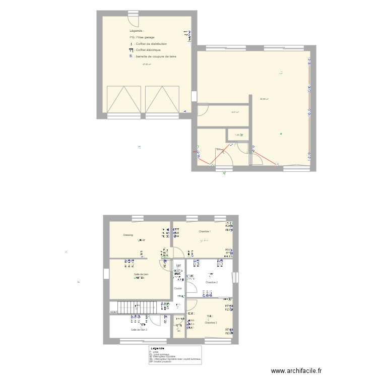 Herrmannprovisoire. Plan de 13 pièces et 193 m2