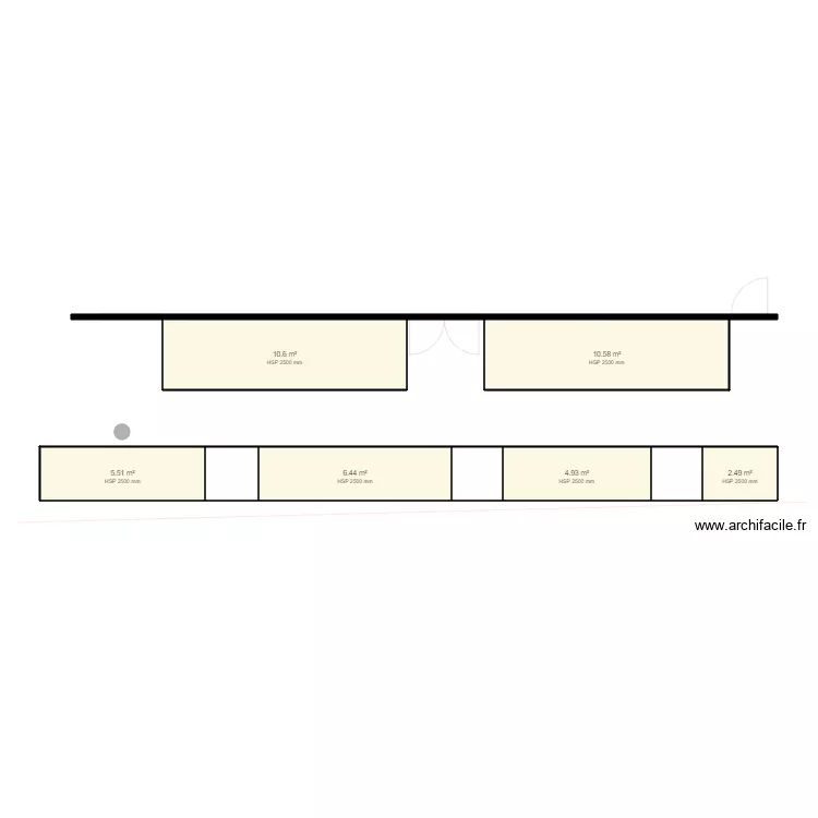 TERRASSE NANCY EMPRISE. Plan de 