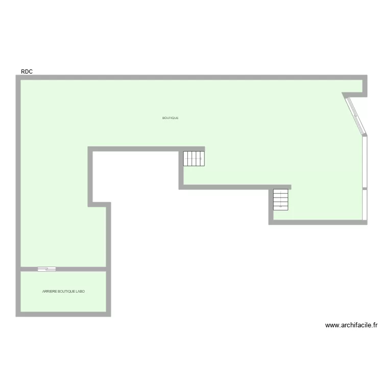 SHOP PHOTO RDC. Plan de 