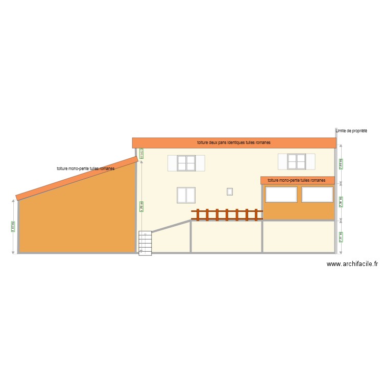 Facade et toitures projet  PCMI5. Plan de 0 pièce et 0 m2