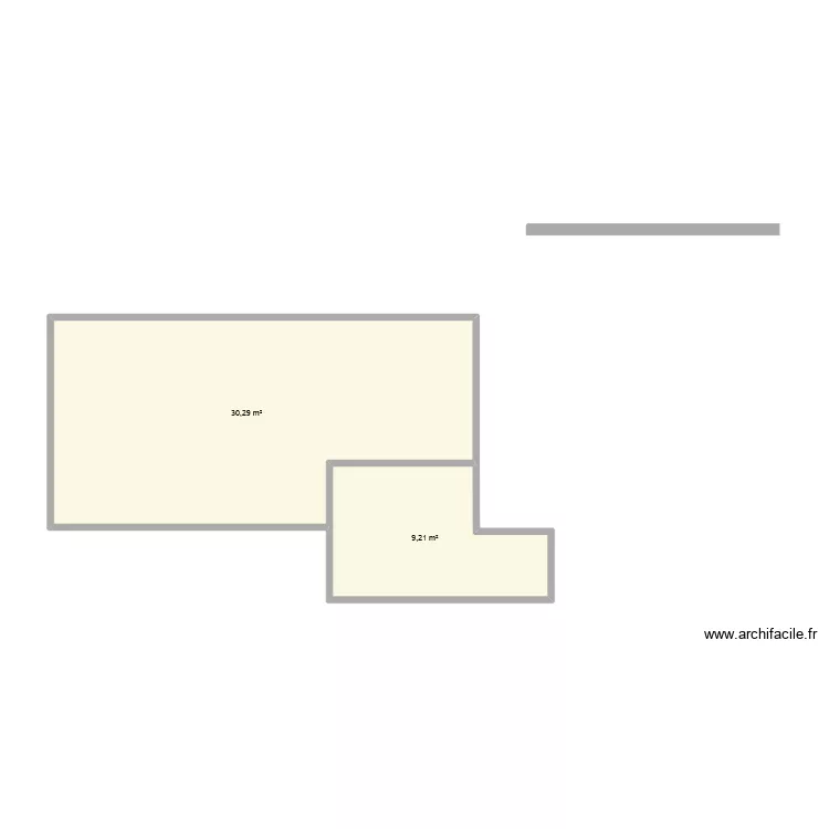 MOZART_V2. Plan de 2  et 40 m²