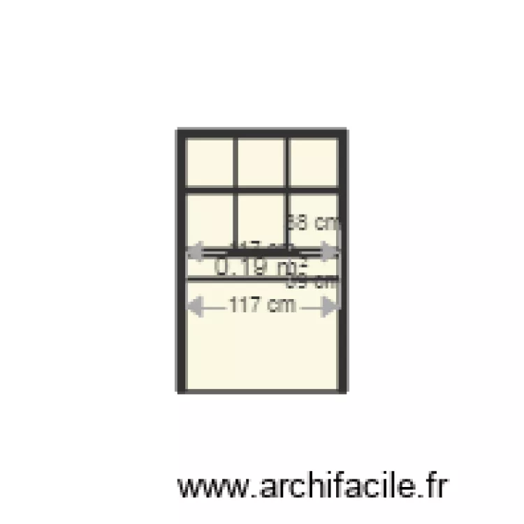 placard vestaire. Plan de 