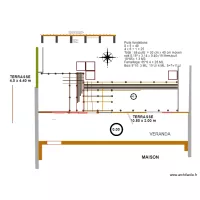 NIEUL Jardin Arri&egrave;re Implantation terrasse 2