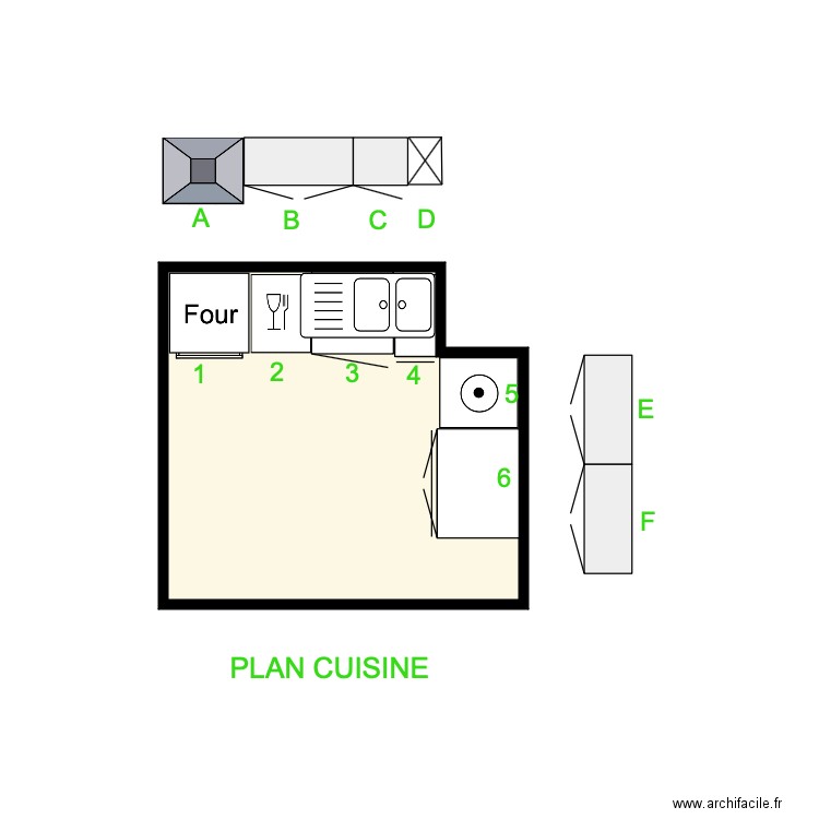 PLAN CUISINE SA. Plan de 0 pièce et 0 m2