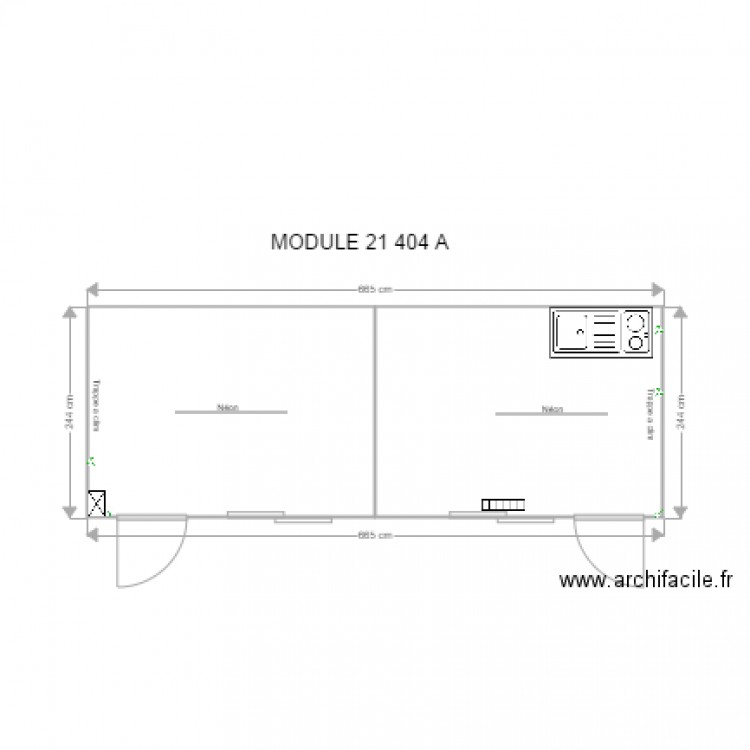 MODULE 21 404 A. Plan de 0 pièce et 0 m2