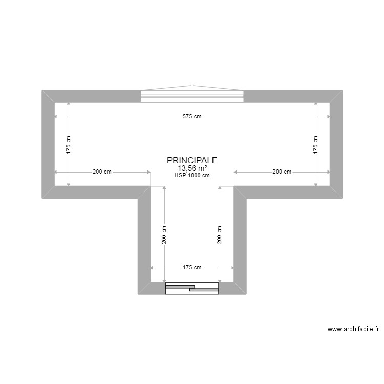 MAISON CONSTRUCTION. Plan de 1 pièce et 14 m2