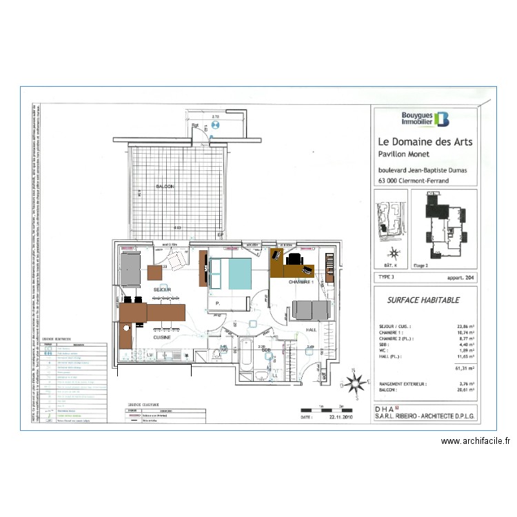 Appart Jean Baptiste Dumas n1. Plan de 0 pièce et 0 m2