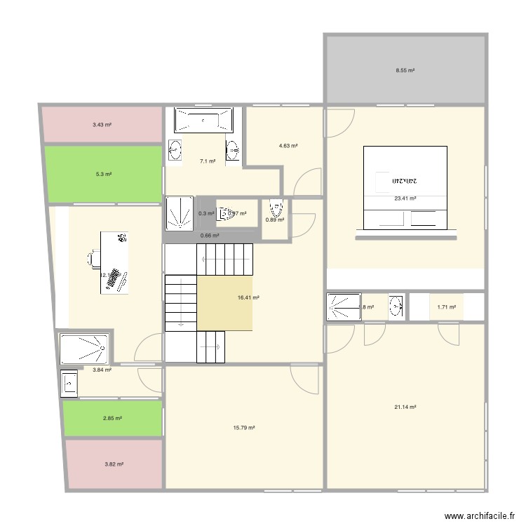 Raquette 1er V18. Plan de 0 pièce et 0 m2