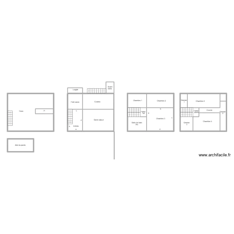 DOUARNENEZ LARGENTON. Plan de 