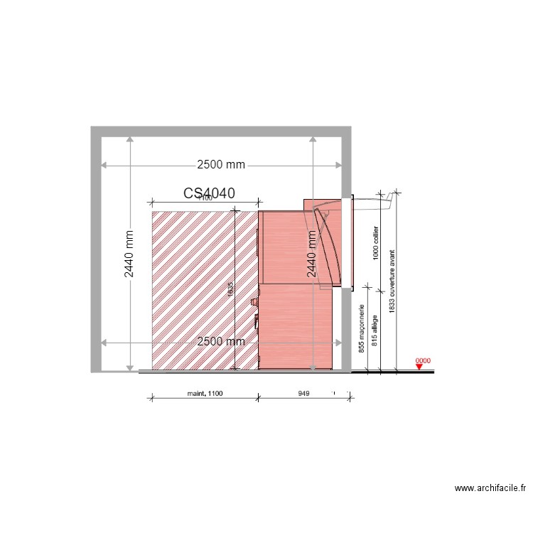 COUPE PROJET ALES REPUBLIQUE CS4040 STANDART. Plan de 0 pièce et 0 m2