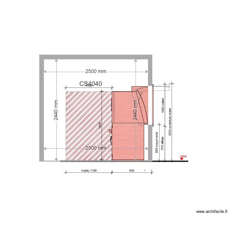 COUPE PROJET ALES REPUBLIQUE CS4040 STANDART. Plan de 