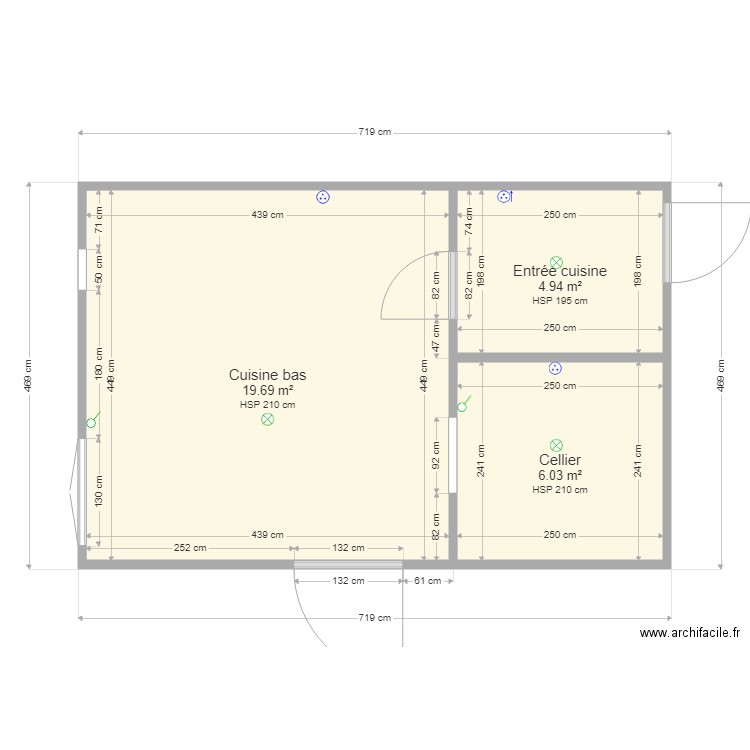 Plan électrique RDJ . Plan de 0 pièce et 0 m2