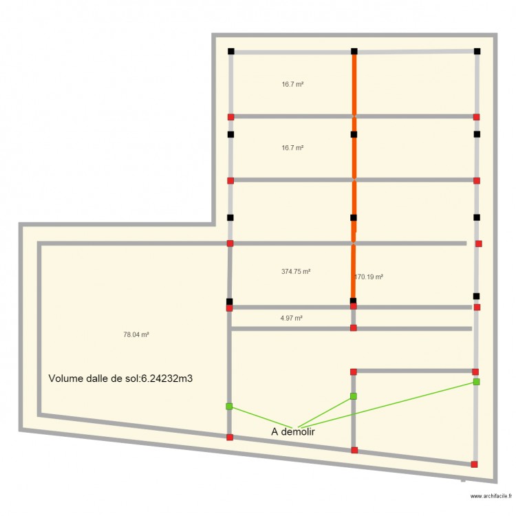 superficie premier trapeze. Plan de 0 pièce et 0 m2