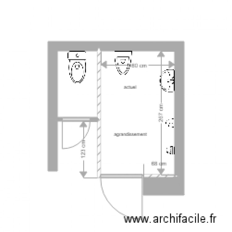 WC école 3. Plan de 0 pièce et 0 m2