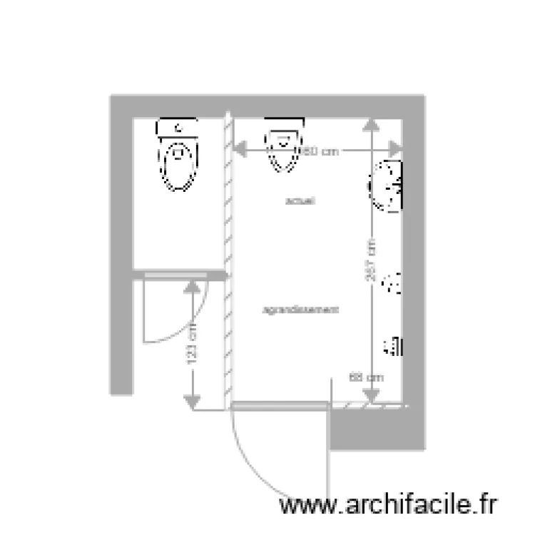 WC école 3. Plan de WC école 3. Plan de
