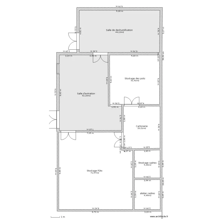 la miellerie 2. Plan de 