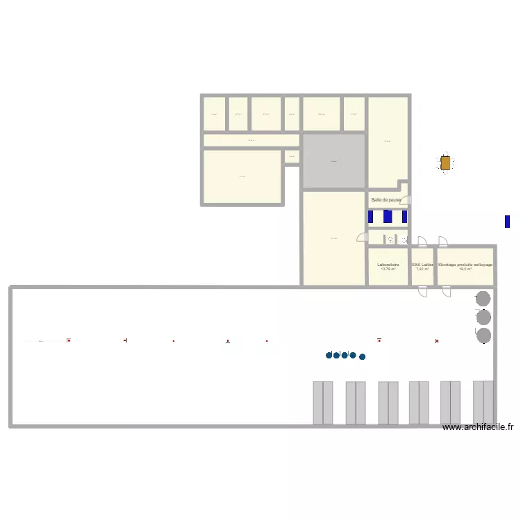 Fromagerie Durand 2 vierge. Plan de 
