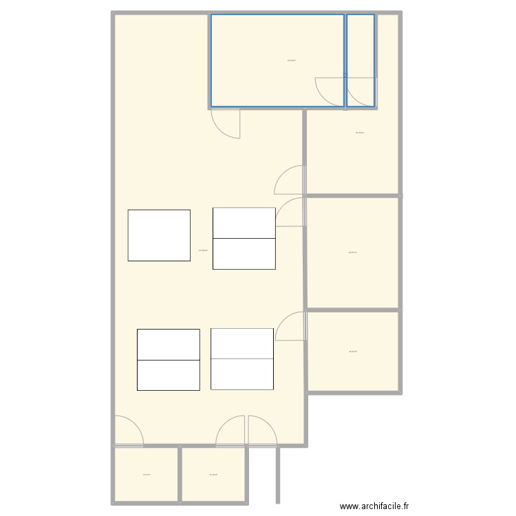 plan atelier awf. Plan de 7 pièces et 752 m2