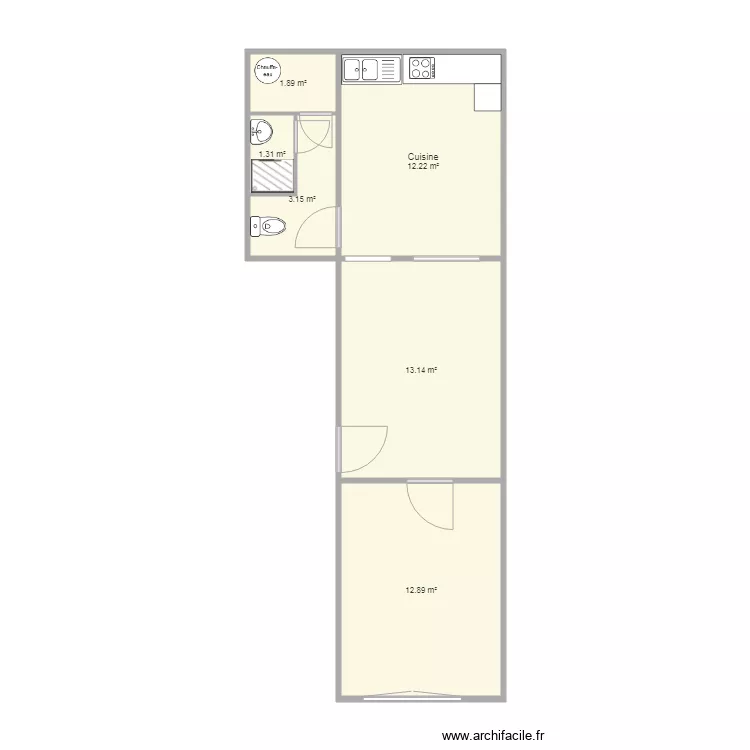 39 chantrelle rdc. Plan de 