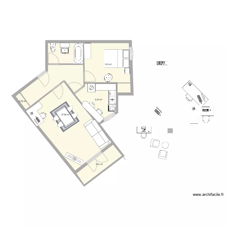 apt pessac. Plan de apt pessac. Plan de