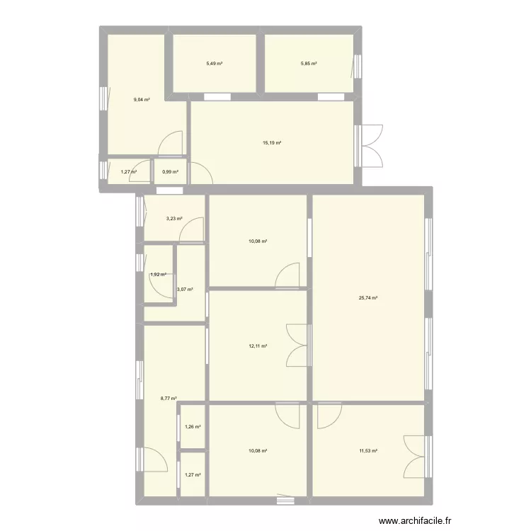 Maison BNS. Plan de 