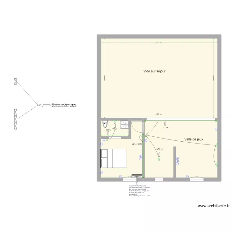 PLAN EXE ETAGE MODIF 1 :  20/06/22. Plan de 