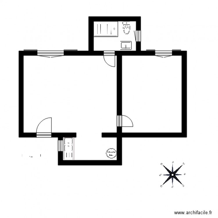 ruue des jardins et 2. Plan de 0 pièce et 0 m2