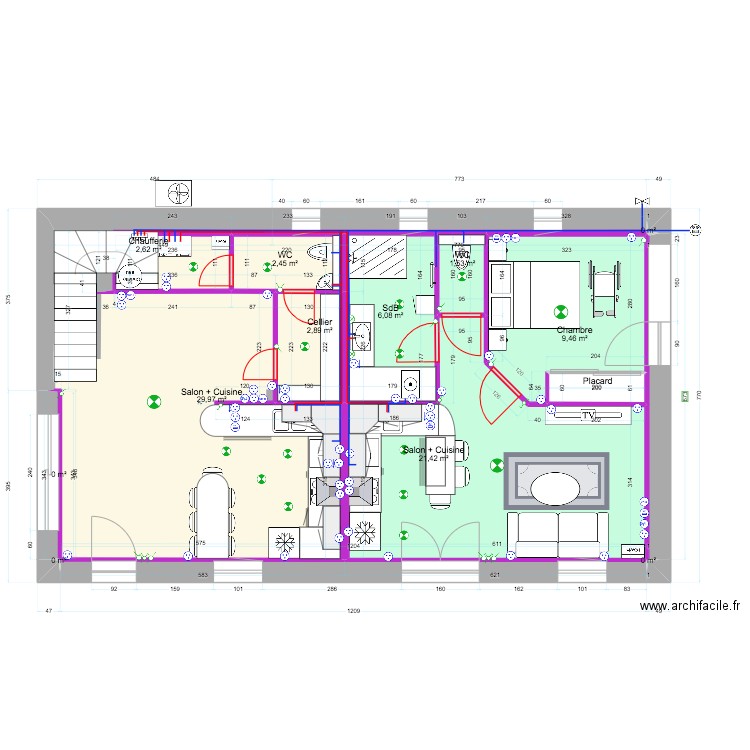 RDC PROJET 2.0. Plan de 0 pièce et 0 m2