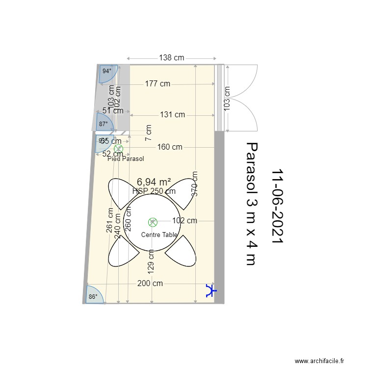 TERRASSE ORBAIS. Plan de 0 pièce et 0 m2