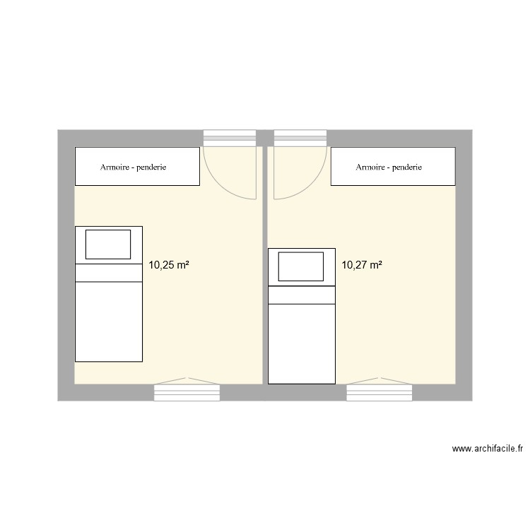 Chambres. Plan de 0 pièce et 0 m2