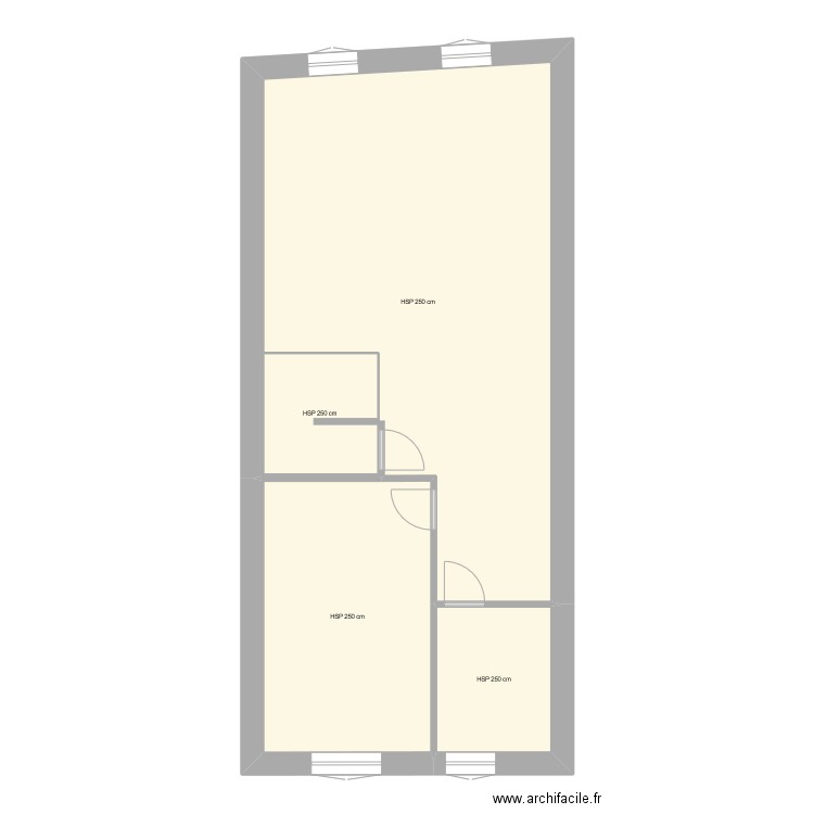 mazzenti. Plan de 7 pièces et 158 m2