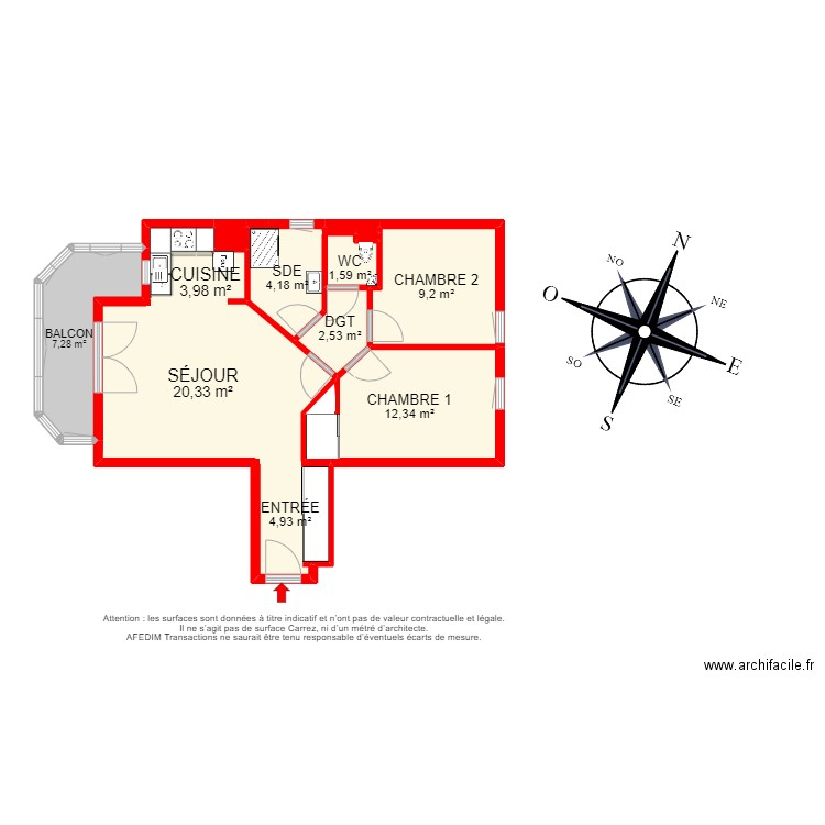 BI 15309. Plan de 19 pièces et 144 m2