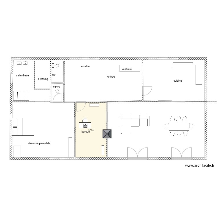 genissieux rez de chaussee pour nico. Plan de 0 pièce et 0 m2